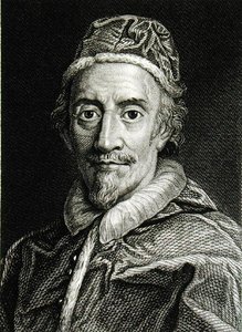 Papa Clemente IX (1600-69) (gravura) de English School