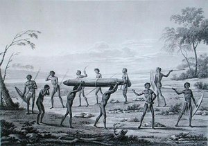 Port Jackson, New Holland: Cerimónia do Enterro Aborígene, de 