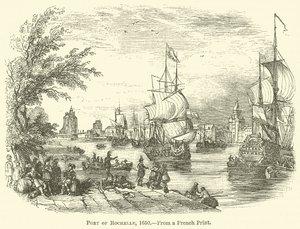 Porto de Rochelle, 1650 de English School