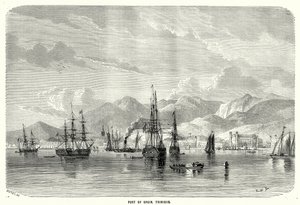 Porto de Espanha. Trinidad (gravura) de English School