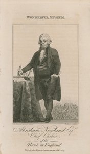 Retrato de Abraham Newland de English School
