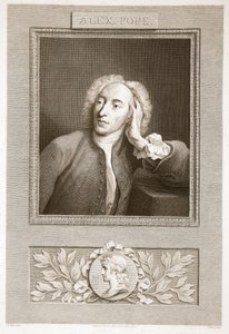 Retrato de Alexander Pope, ilustração de David Humes a história de Inglaterra, bar. por R. Bowyer, Londres, 1812 de English School