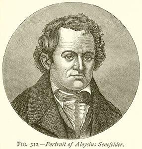 Retrato de Aloysius Senefelder de English School