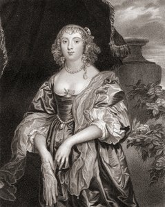 Retrato de Anne Carre, Condessa de Bedford (1620-84), de Lodges British Portraits, 1823 de English School