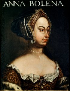 Retrato de Ana de Boleyn (Anna ou Ann Bolin e Anne Bullen) de English School