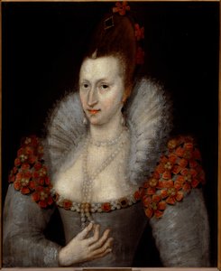 Retrato de Ana da Dinamarca (Pintura de English School