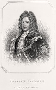 Retrato de Charles Seymour, duque de Somerset, 1835 de English School