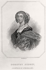 Retrato de Dorothy Sidney, Condessa de Sunderland, 1835 de English School