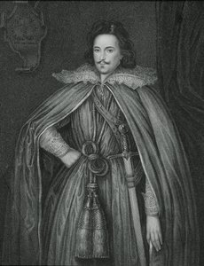 Retrato de Edward Herbert (1583-1648), de &39;British Retratos Lodge&39;, 1823 de English School