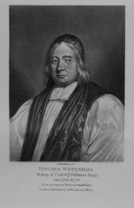 Retrato de Edward Wetenhall, de &39;Personagens Ilustres na História Britânica&39;, de Richard Earlom e Charles Turner, 1815 de English School