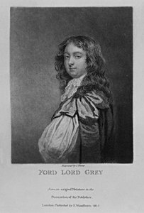 Retrato de Ford, Lord Grey of Warke, de "Personagens Ilustres na História Britânica", de Richard Earlom e Charles Turner, 1815 de English School