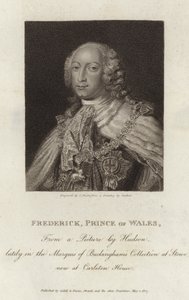Retrato, de, frederick louis, príncipe, de, gales de English School