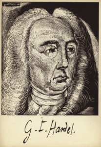 Retrato de George Friedrich Handel de English School