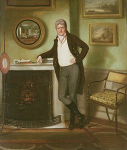 Retrato de George Henckell em seu estudo, c.1800