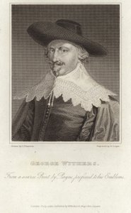 Retrato de George Wither de English School