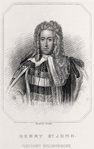 Retrato de Henry St. John, Visconde Bolingbroke, 1835 de English School