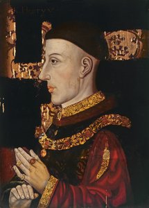 Retrato de Henrique V (1387-1422) (durante a restauração) (ver 99913)