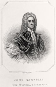 Retrato de John Campbell, Duque de Argyll e Greenwich, 1835 de English School