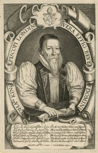Retrato de John King, Bispo de Londres 1611-21 de English School