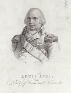 Retrato do rei louis xviii de English School