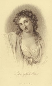 Retrato de Lady Hamilton (gravura) de English School