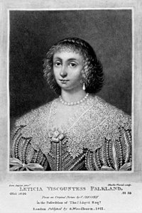 Retrato da Senhora Viscondessa Falkland, de "Personagens Ilustres na História Britânica", de Richard Earlom e Charles Turner, 1815 de English School