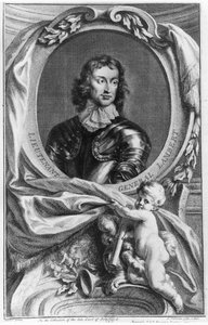 Retrato do tenente-general John Lambert (1619-83) gravado por Jacobus Houbraken (1698-1780) de English School