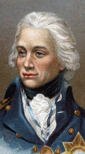Retrato de Lord Horatio Nelson - Da série "Leaders of Men" - Cromolitografia - Escola Inglesa, Século XX - de English School