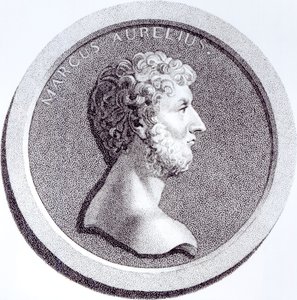 Retrato de Marco Aurélio, de &39;A História do Declínio e Queda do Império Romano&39;, de Edward Gibbon, 1808 de English School