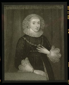 Retrato de Mary Herbert (1561-1621), Condessa de Pembroke, de &39;British Retratos Lodge&39;, 1823 de English School