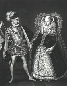 Retrato de Maria Rainha dos Escoceses (1542-87) e Henry Stewart, Lorde Darnley (1545-67), 29 de junho de 1565 de English School