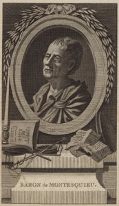 Retrato de montesquieu de English School