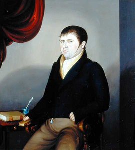 Retrato do Sr. Eli Whitely (óleo sobre tela) (ver 140067 para par) de English School