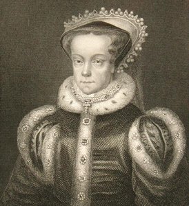 Retrato da Rainha Maria I (gravura) de English School