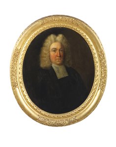 Retrato do Rev. Joseph Cookson, início do século 18 (óleo sobre tela) de English School