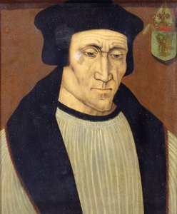 Retrato de Richard Foxe ou Fox (c.1448-1528) Bispo de Winchester, Lord Privy Seal a Henry VII e Henry VIII e fundador do Corpus Christi College, Oxford