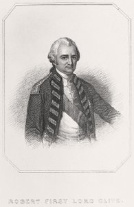 Retrato de Robert 1st Lord Clive, 1835 de English School