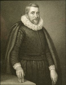 Retrato de Sir Henry Wotton (1568-1639) de &39;British Retratos Lodge&39;, 1823 de English School