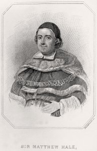 Retrato de Sir Mathew Hale, 1835 de English School