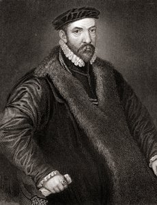 Retrato de Sir Nicholas Bacon (1510-1579) de Lodges British Portraits, 1823