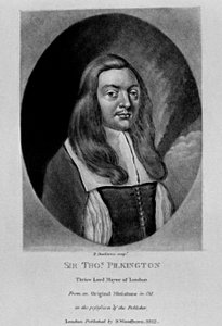 Retrato de Sir Thomas Pilkington, de "Personagens Ilustres na História Britânica", de Richard Earlom e Charles Turner, 1815 de English School