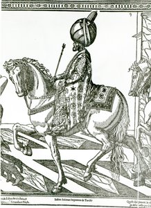 Retrato de Suleiman, o Magnífico (gravura) de English School