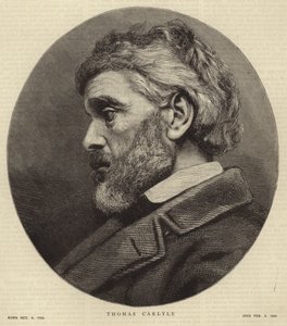 Retrato de Thomas Carlyle de English School