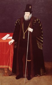 Retrato de William Cecil, 1º Barão Burghley (1520-98) Lord High Treasurer
