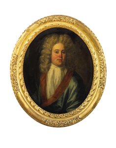 Retrato de William Cookson, início do século 18 (óleo sobre tela) de English School