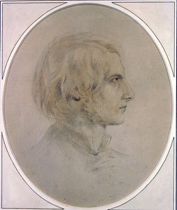 Retrato de um cavalheiro (lápis e lavagem no papel) de English School