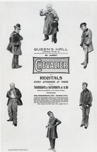 Propaganda de cartazes Albert Chevalier&39;s Recital no Queen&39;s Hall