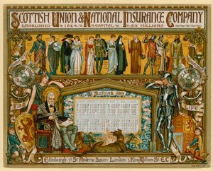 Poster para a União Escocesa e Companhia de Seguros Nacional