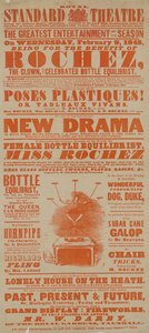 Cartaz para o Royal Standard Theatre, 9 de fevereiro de 1848