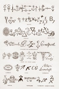 Marcas de olaria e porcelana de English School